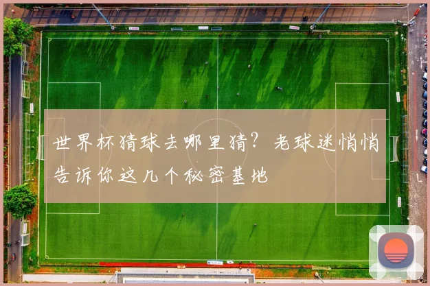 世界杯猜球去哪里猜？老球迷悄悄告诉你这几个秘密基地